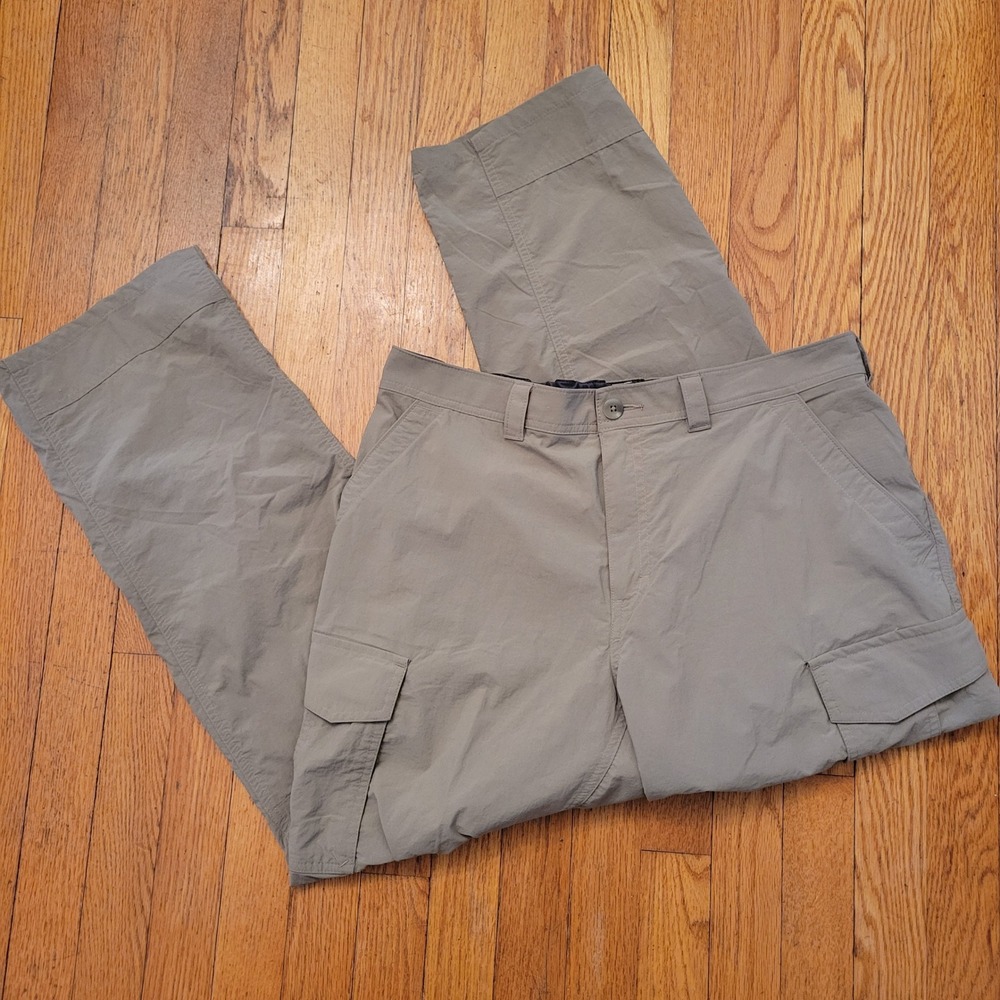 REI Cargo Hiking Pants Lx30 Tan Nylon Lightweight Outdoor Backpacking Packable